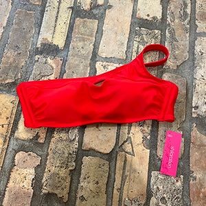 Red bikini top